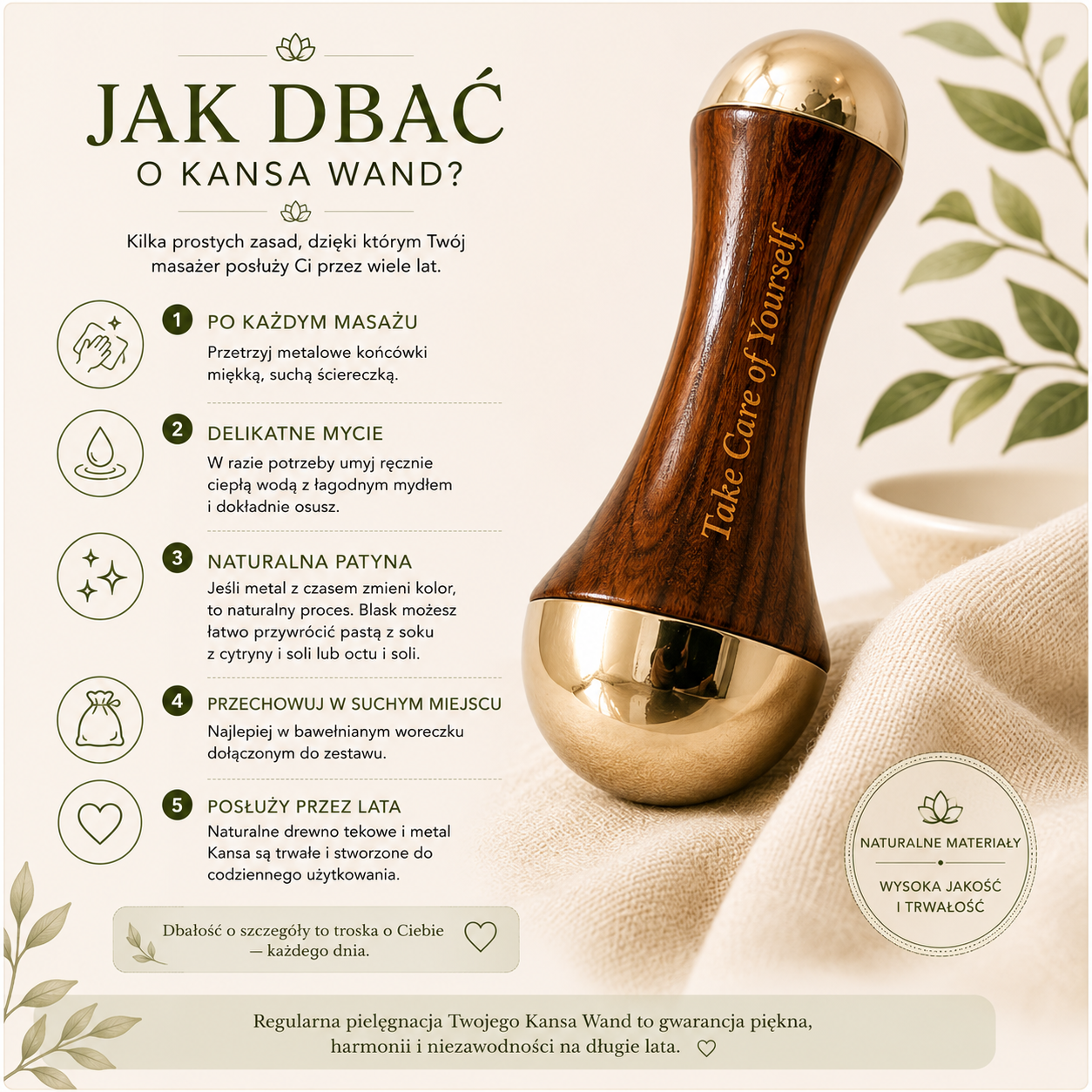 Masażer do twarzy Kansa Wand 7.6 cm liftinguje i relaksuje - obrazek 3