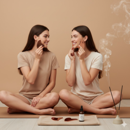 Zestaw DUO: Miedziane Gua Sha – Rytuał dla Dwojga